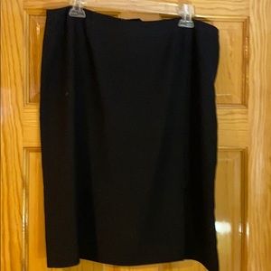 Black skirt with tiny brown dots size 14